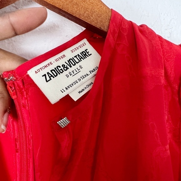 ZADIG & VOLTAIRE Ranage Jac Chain Dress - Orange - Picture 7 of 9